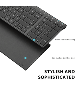 iClever BK10 Bluetooth Rechargeable Multi-Device Keyboard Black in UAE