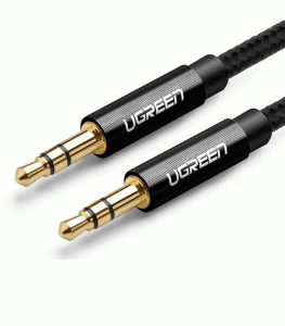 UGREEN 3.5mm Male to Male Braided Audio Cable 1m - Black
