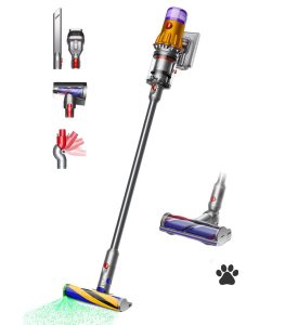 Dyson V12 Detect-Cordless Vacuum Cleaner Yellow Iron-Nickel