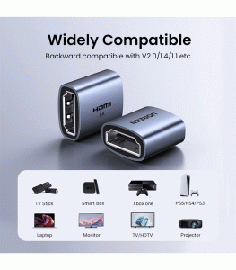 UGREEN Female to Female HDMI 8K Adapter - Gray