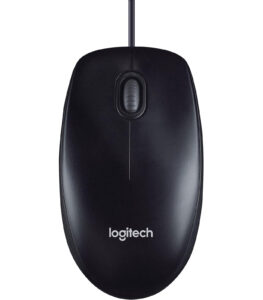 Logitech M100 Wired Mouse Black