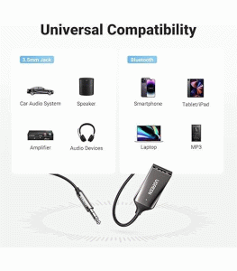 UGREEN Car Audio Adapter Bluetooth 5.0 Receiver