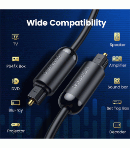 UGREEN Toslink Optical Audio Cable 1.5m - Black