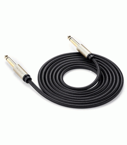 UGREEN 6.5mm Male to Male Audio Auxiliary Braided Cable 1m - Gray
