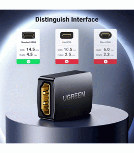 UGREEN HDMI Female to Female Extension Adapter - Black