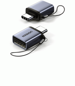 UGREEN USB-C to Female OTG Adapter - Space Gray