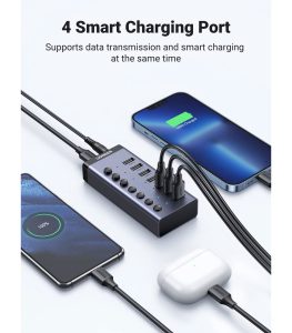 UGREEN 7 Port USB-A 3.0 Powered Switch USB Hub