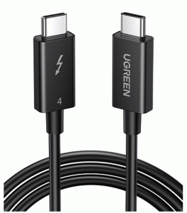 UGREEN USB-C 100WPD 40gbps Thunderbolt 4 Cable 0.8m - Black