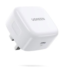 UGREEN 20W PD USB-C Fast Charger UK White