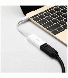 UGREEN USB-C Mal to DisplayPort Female Adapter - White