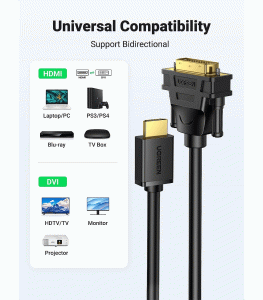 UGREEN HDMI to DVI Cable 2m - Black