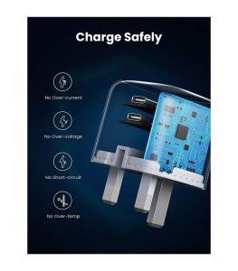 UGREEN 2X USB-C Port PD Charger 40W UK White