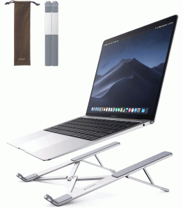 UGREEN Foldable and Adjustable Aluminum Alloy Laptop Stand - Silver
