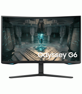 Samsung Odyssey G6 LS32BG650EMXUE 32 Inch QHD Curved Gaming Monitor - Black