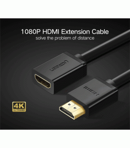 UGREEN HDMI Male to Female Extension Cable 0.5m - Black 