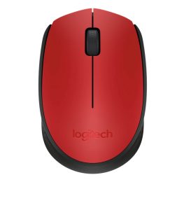 Logitech M171 Wireless Mouse Red Black