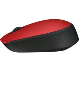 Logitech M171 Wireless Mouse Red Black