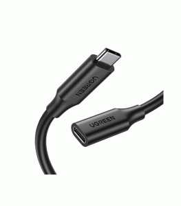 UGREEN USB-C Male to USB-C Female Gen2 5A Extension Cable 1m - Black