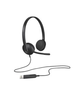Logitech H340 USB Computer Headset - Black
