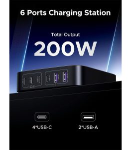 UGREEN 6 Port 200W GAN 4 USB Hub