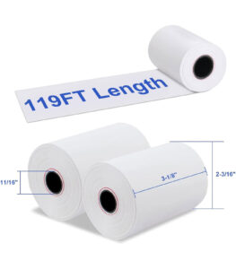 Muotich 3 1/8 x119 Thermal Paper Rolls