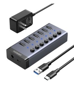 UGREEN 7 Port USB-A 3.0 Powered Switch USB Hub