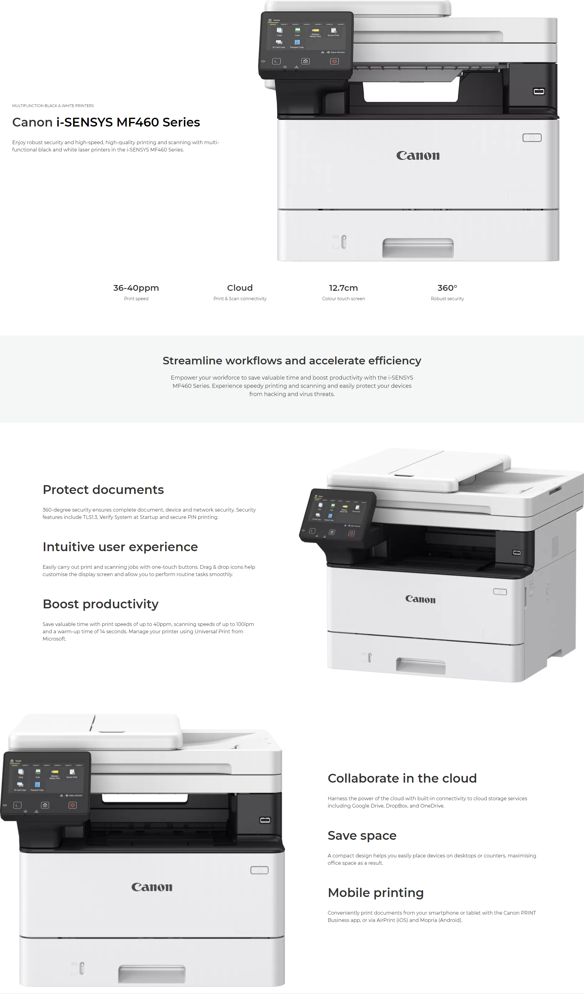 Canon i-SENSYS MF463dw A4 Mono Multifunction Laser Printer_1