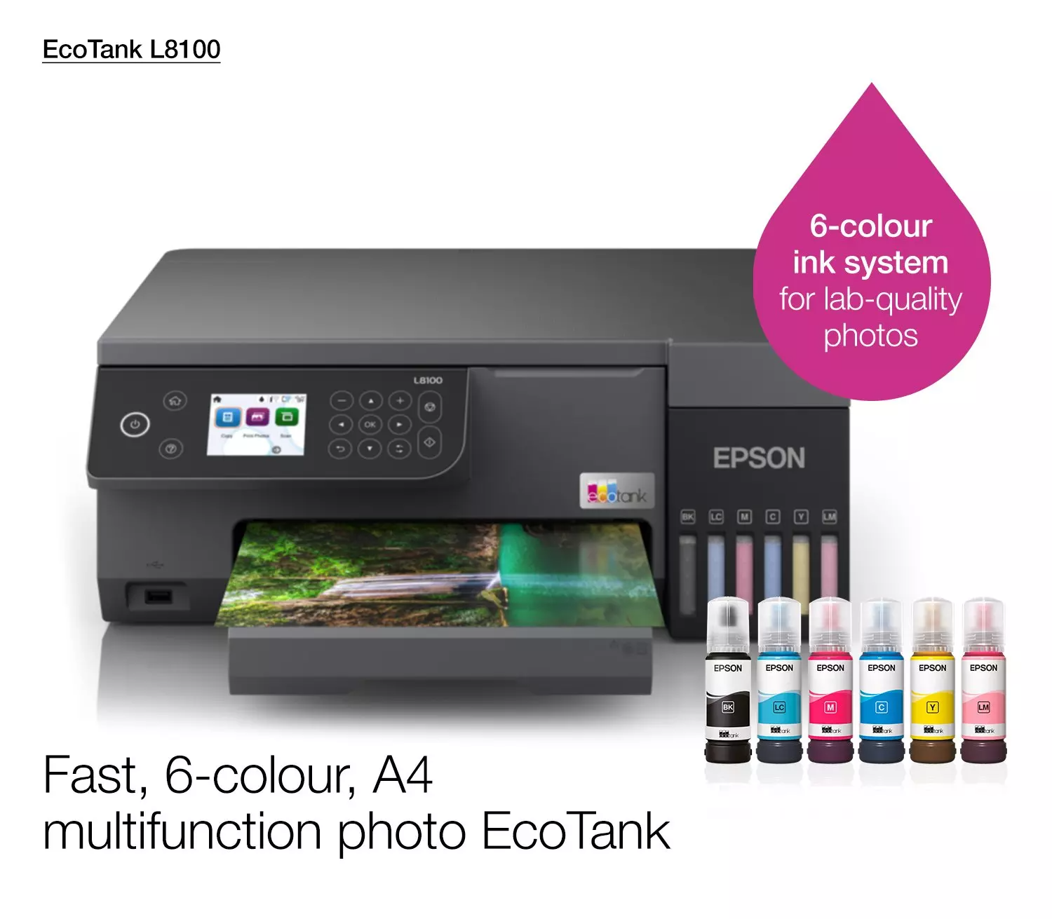 Epson L8100 Eco Tank A4 3-in-1 Inkjet Printer _3