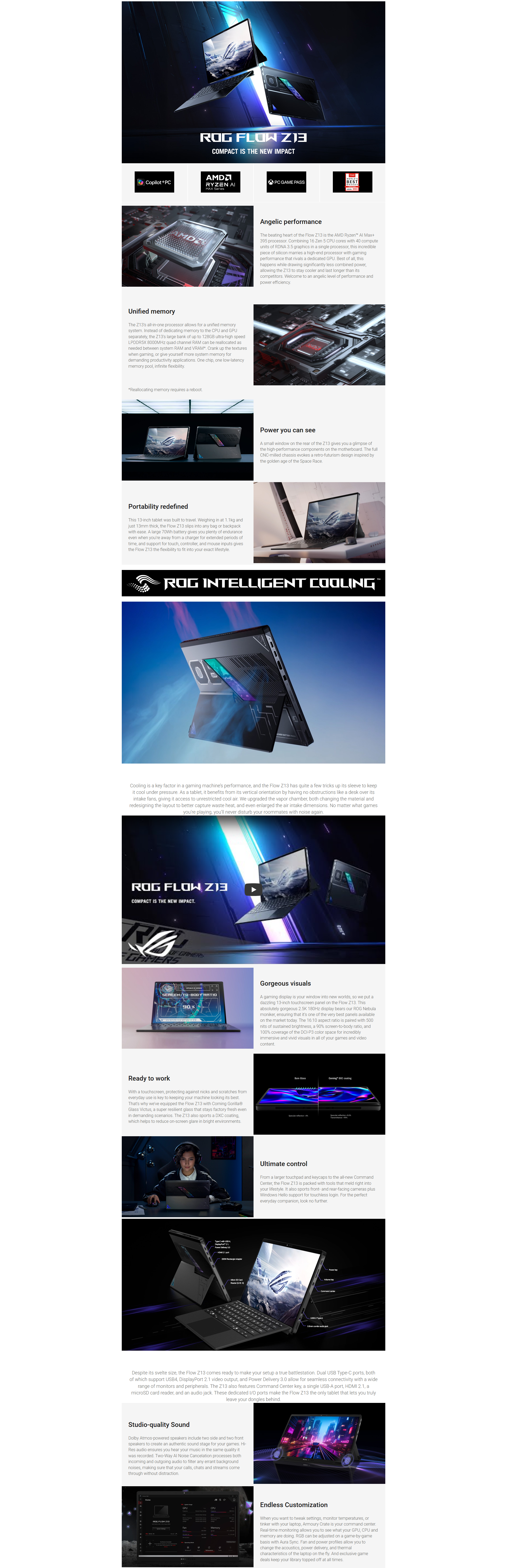 Asus ROG Flow Z13 GZ302EA-RU016W Desc Image