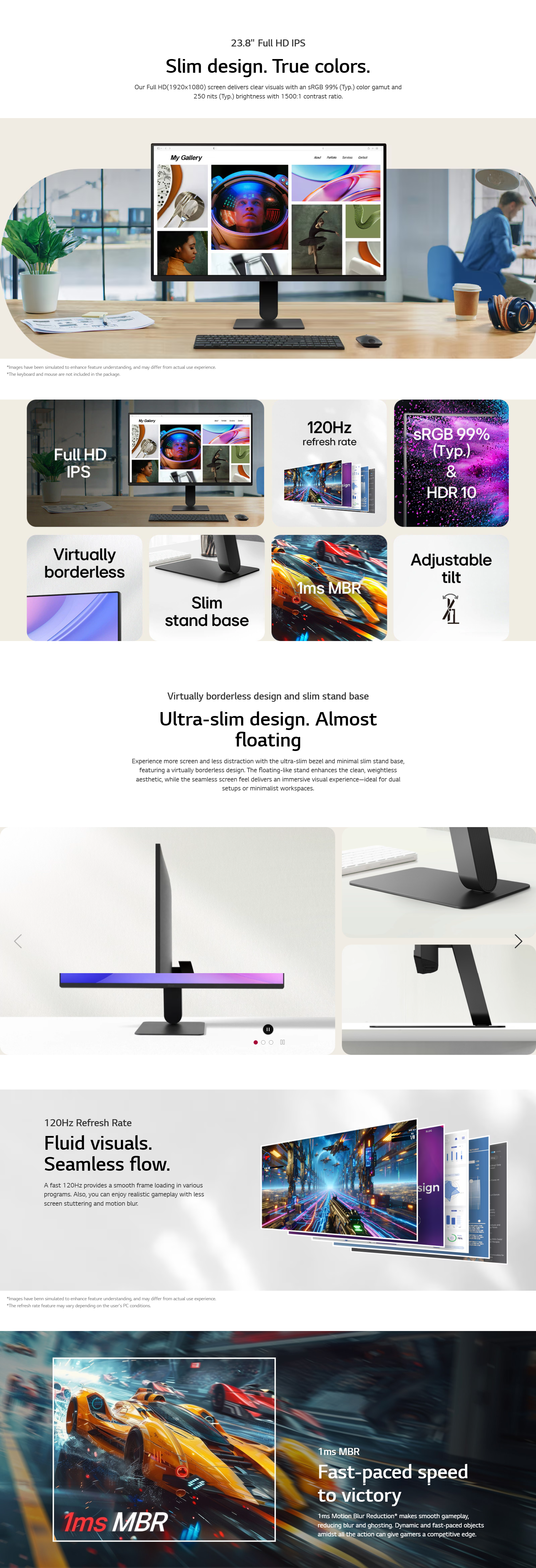 LG 24U411A-B 24 Inch Full HD IPS Computer Monitor