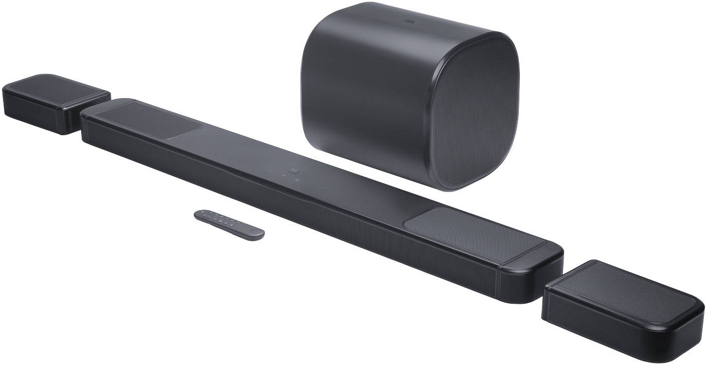 JBL BAR 1300MK2 11.1.4 Channel Soundbar with Detachable Wireless Surround Speakers, 2470W Max Power, Dual 8" Subwoofer, Dolby Atmos & DTS:X, MultiBeam 3.0, Black