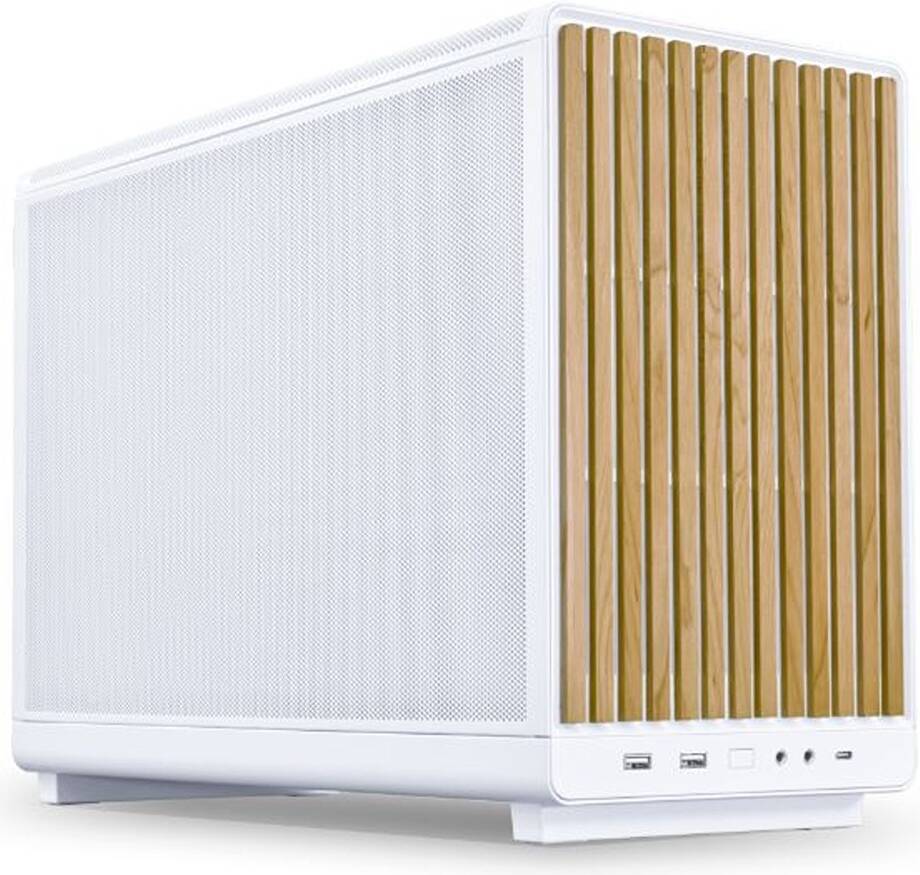 Lian-Li A3-mATX Micro Computer Case, Up to 360mm Radiator & 10x Fan Support, Side & Top Steel Mesh Panels, 26.3L Minimalistic Sleek Design, White (Woo
