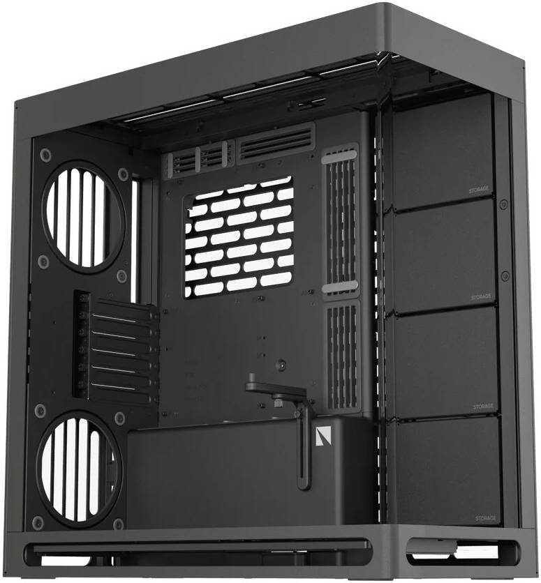 HAVN HS 420 E-ATX Mid Tower Base Edition Computer Case, Up To 420mm Radiators, 11x Fan Support, SGCC Sheet Metal, Tempered Glass, ABS, Zinc Alloy, NdF
