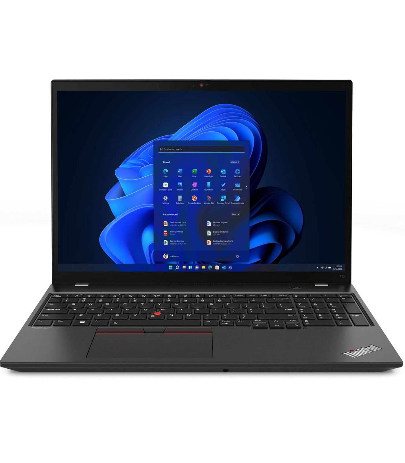 Lenovo ThinkPad T16 Gen 1 21BV000MUS 12th Gen Intel Core i7-1270P 16 Inch WUXGA IPS Touch 32GB RAM 1TB SSD Win 11 Pro