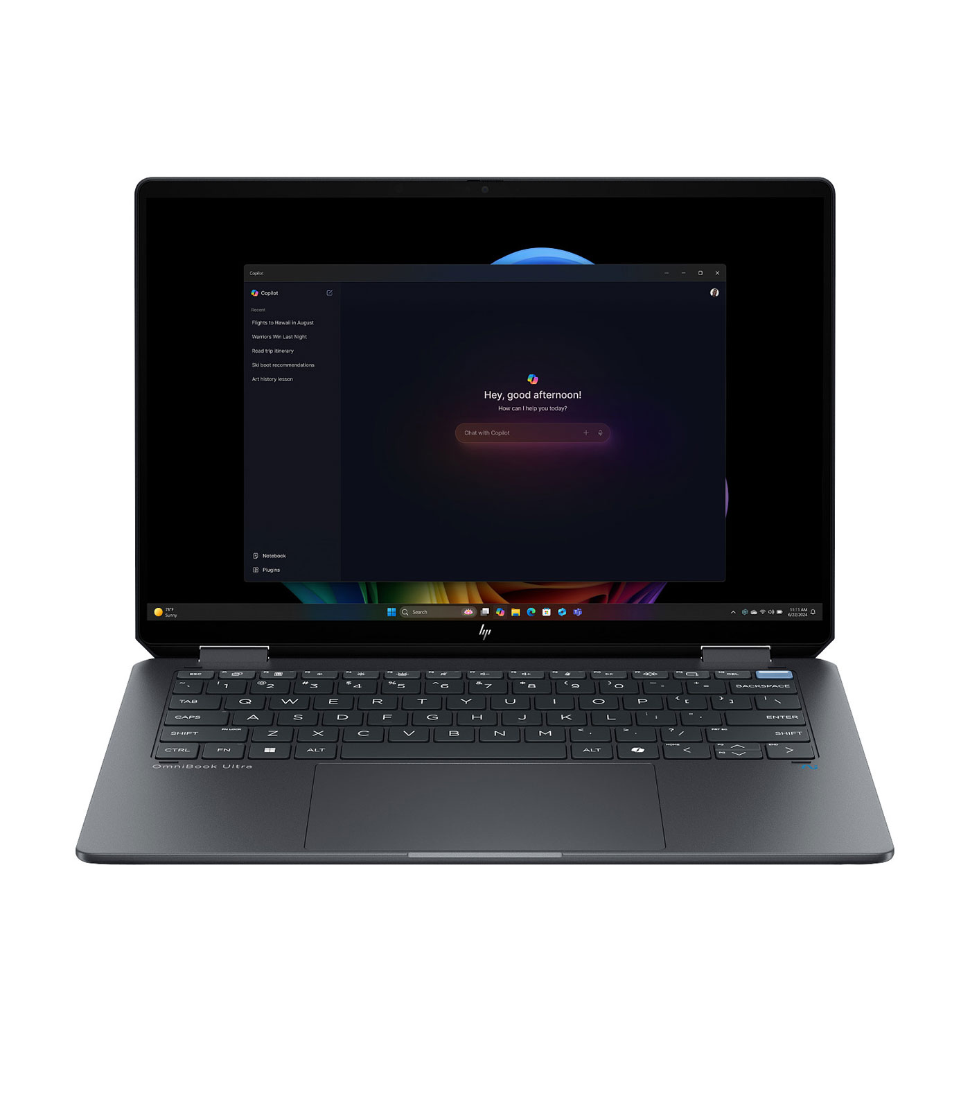 HP OmniBook Ultra Flip 14-fh0047nr 2-in-1 Laptop Intel Core Ultra 7 256V 14 Inch diagonal 3K OLED Touch 16GB RAM 1TB SSD Win 11 Home