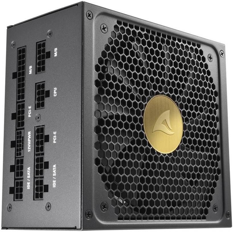 Sharkoon REBEL P30 Gold ATX 3.0 Full Modular Power Supply Unit, 1000W Power, 80 PLUS Gold Efficiency, LLC + DC/DC, 135mm FDB Fan, PCIe Gen5, HQ Japane