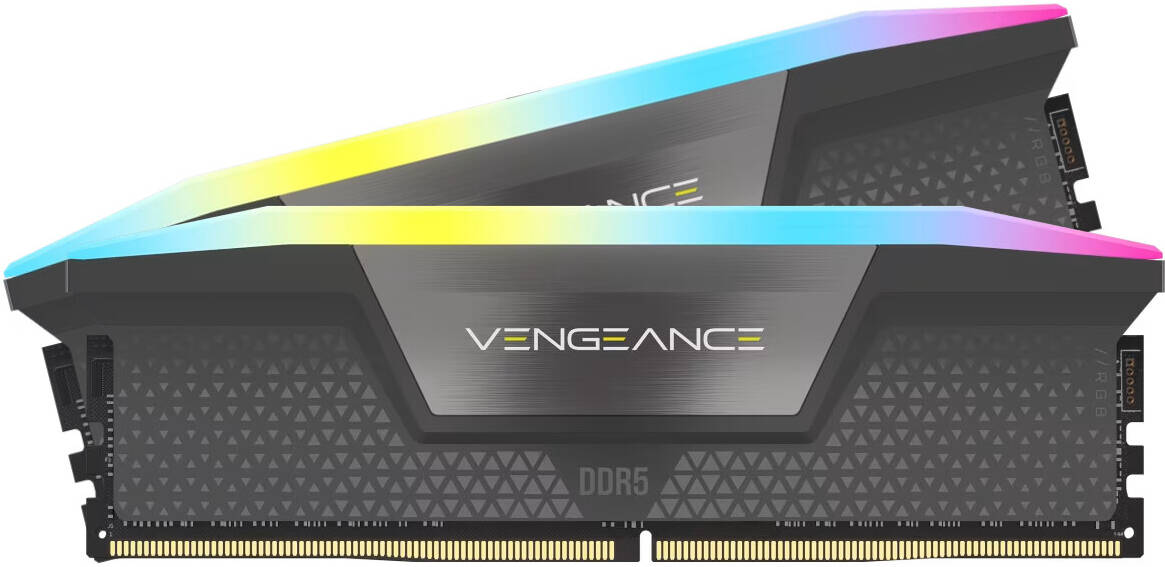 Corsair VENGEANCE RGB 64GB (2x32GB) DDR5 288-Pin Dual Channel Desktop Memory Kit, 5600 MHz Tested Speed, 40-44-44-90 Latency, AMD EXPO & Intel XMP 3.0