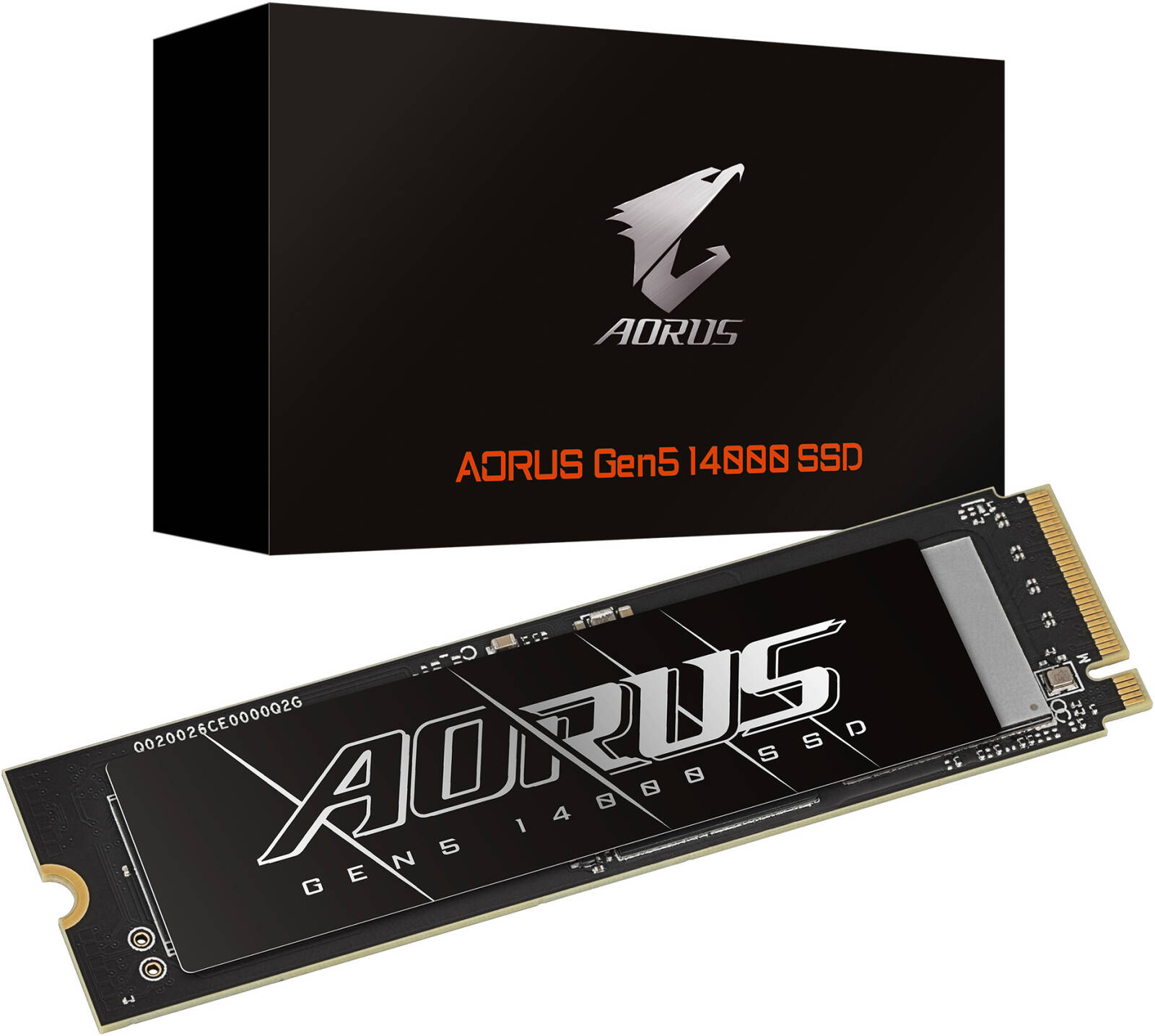 GIGABYTE AORUS Gen5 14000 Internal SSD, 1TB Capacity, PCI-Express 5.0x4, NVMe 2.0 Interface, M.2 2280 Form Factor, Up to 13,600 MB/s Sequential Read &