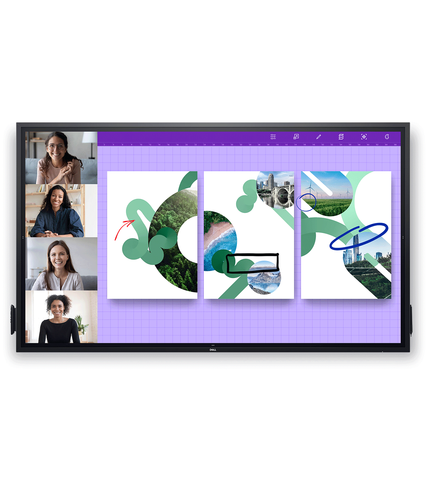 Dell P8624QT 86 Inch UHD 4K Touch Interactive Monitor