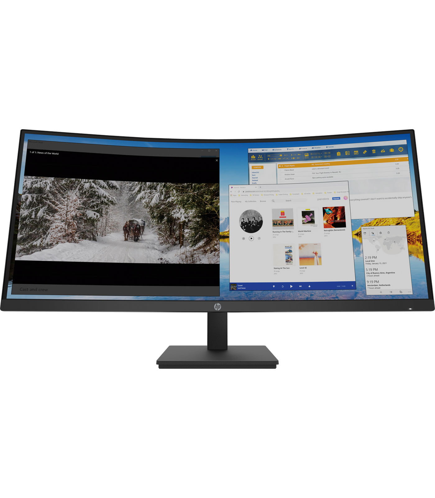 HP M34d 34 Inch WQHD Curved Monitor