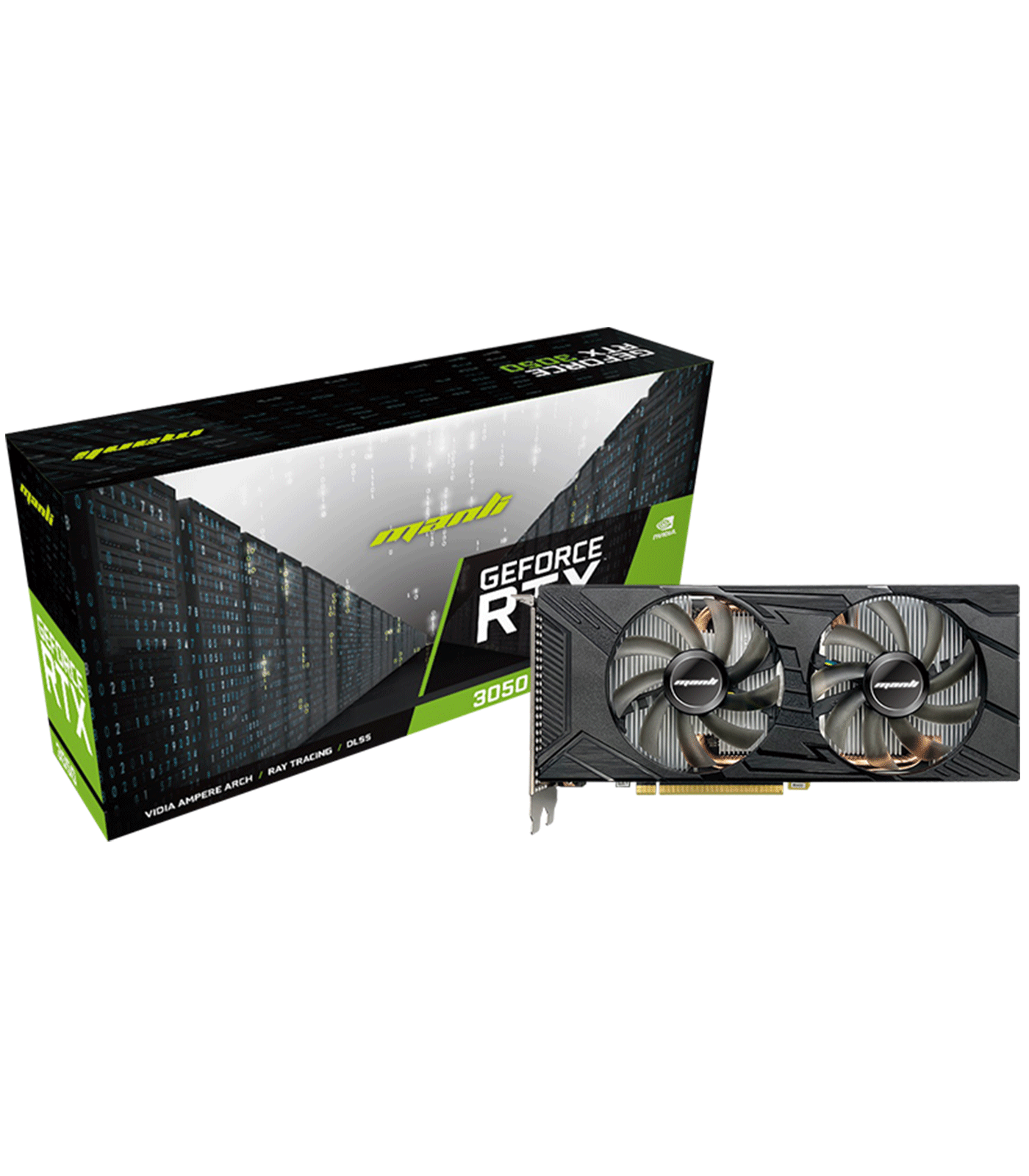 Manli GeForce RTX 3050 8GB Dual Fan Graphics Card