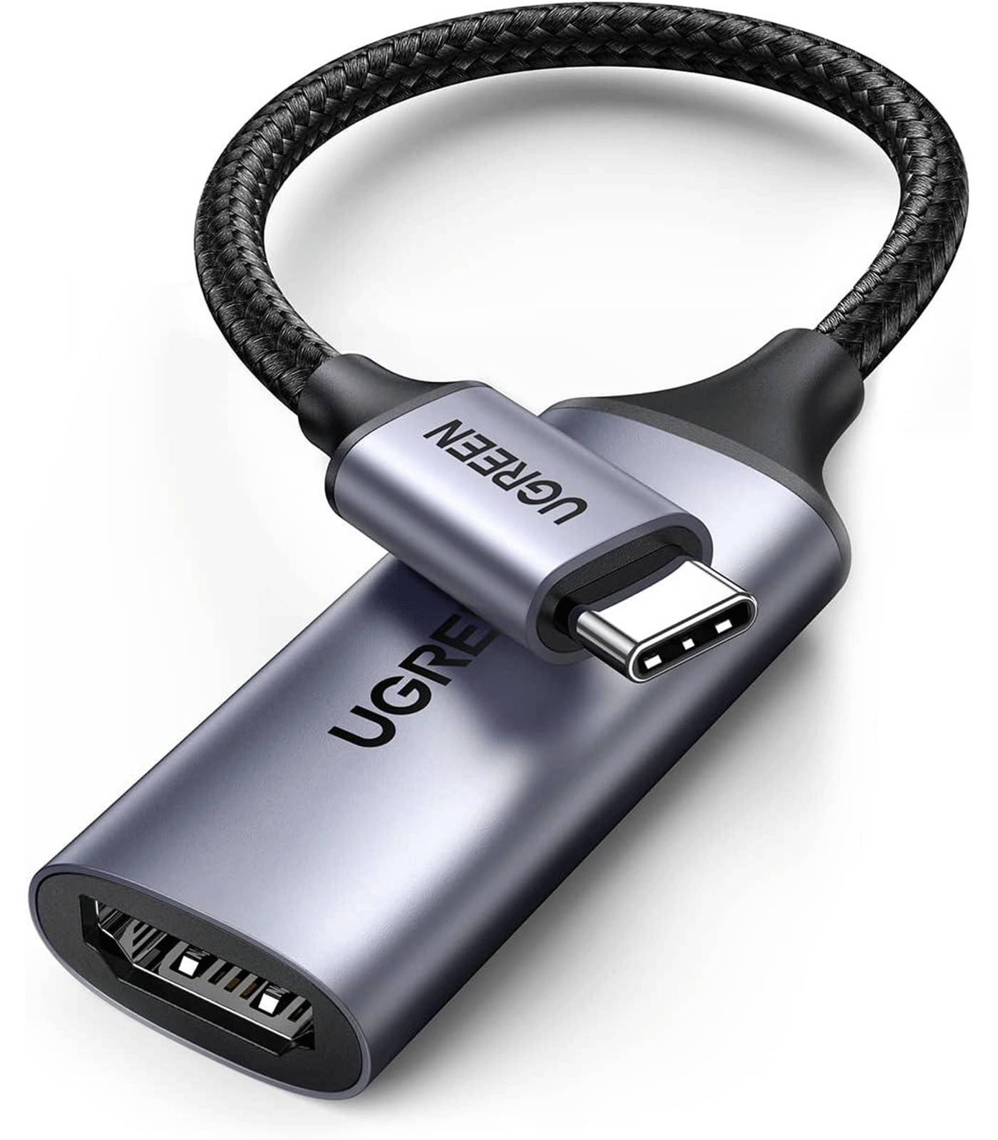 UGREEN USB-C to HDMI V2.0 Adapter Support 3D – Black Gray