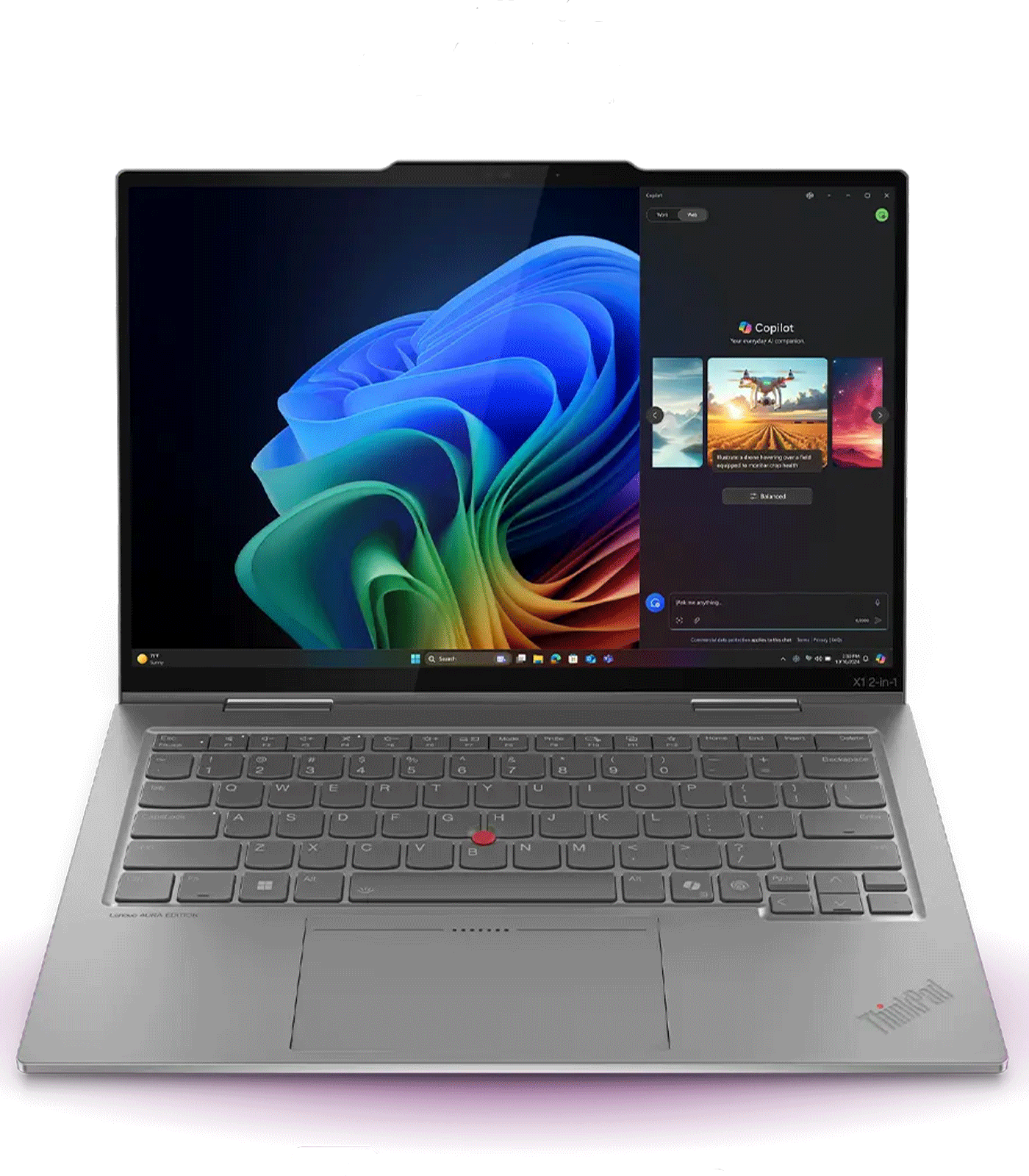 Lenovo ThinkPad X1 2-in-1 Gen 10 Aura Edition Copilot+ PC Intel Core Ultra 7 vPro 14 Inch WUXGA IPS Touch 32GB RAM 2TB SSD Win 11 Home