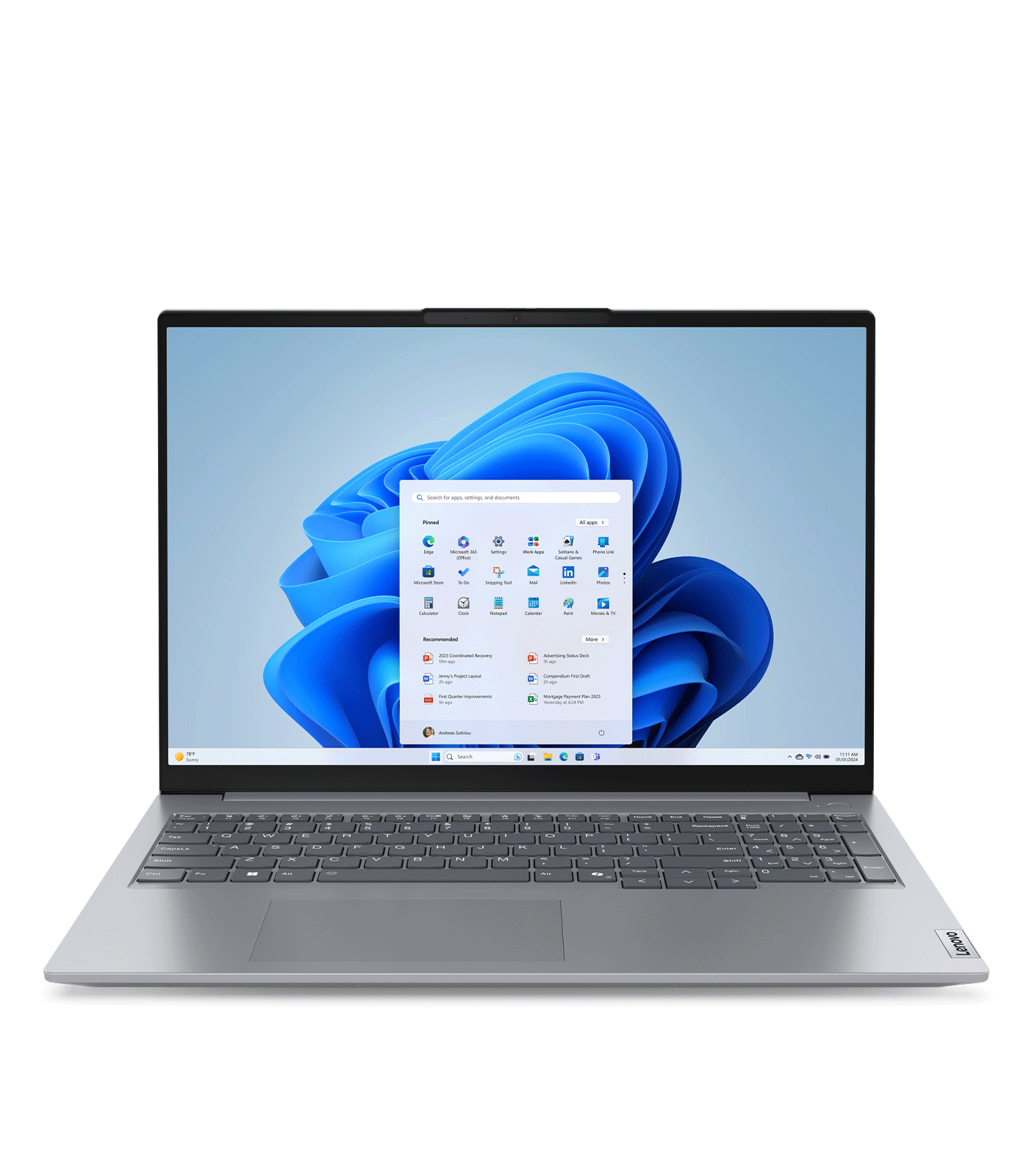 Lenovo ThinkBook 16 G7 IML 21MS000MGQ Intel Core Ultra 5 125U 16 Inch WUXGA IPS Touch 8GB RAM 512GB SSD No OS