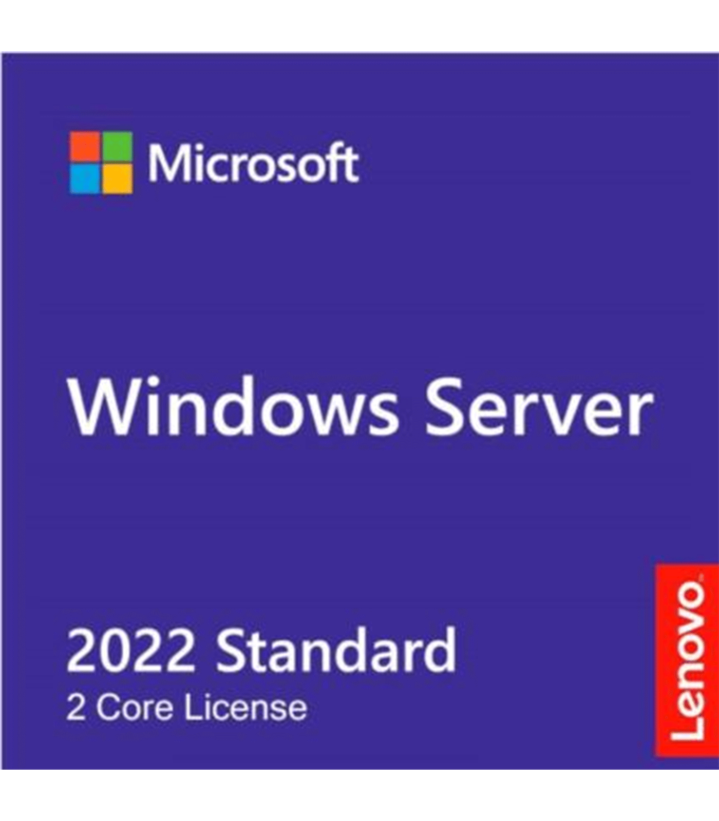 Lenovo 7S05007MWW Windows Server 2022 Standard Additional License (2 core) (No Media/Key) (Reseller POS Only)